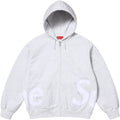 Supreme Big Logo Zip-Up Hoodie – Grey